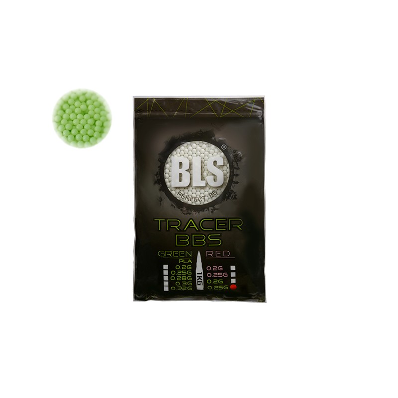 BILLES 0.25G TRACANTES VERTES EN SACHET DE 1KG