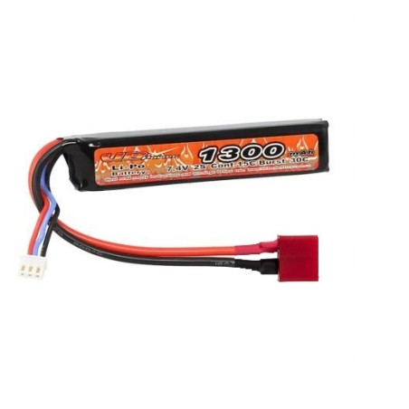 BATTERIE LI-PO 7.4V 1300MAH 1 STICK DEAN