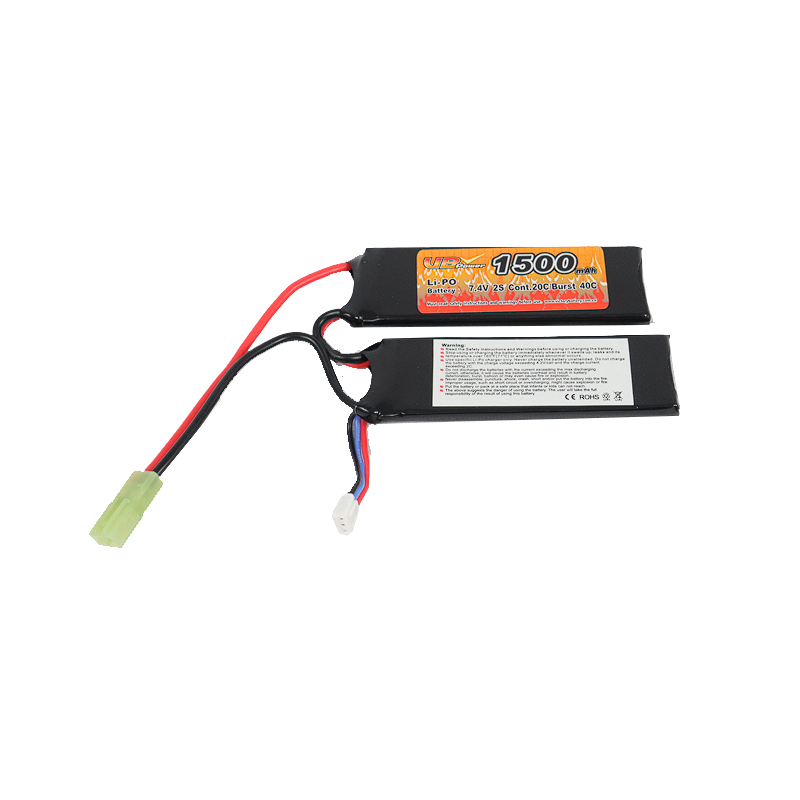 BATTERIE LI-PO 7.4V 1500MAH 2 STICKS (GARDEMAIN)