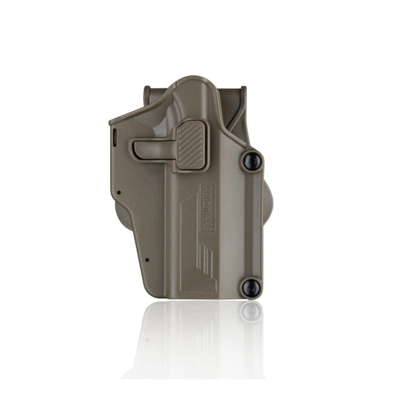 HOLSTER RIGIDE AMOMAX G2 UNIVERSEL TAN DROITIER